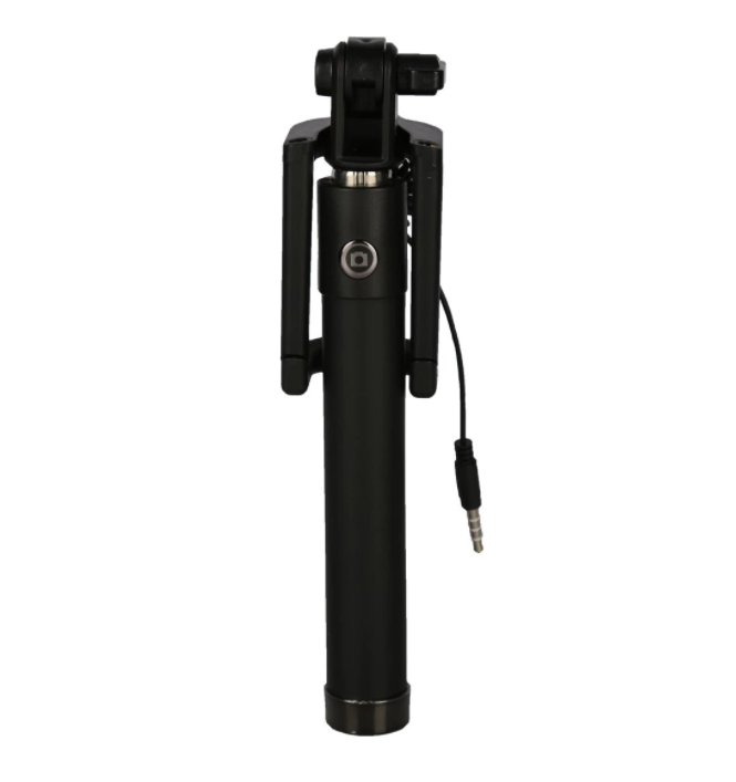 Selfie stick, klausstech, conectare prin jack de 3.5 mm, extensibil, universal, negru